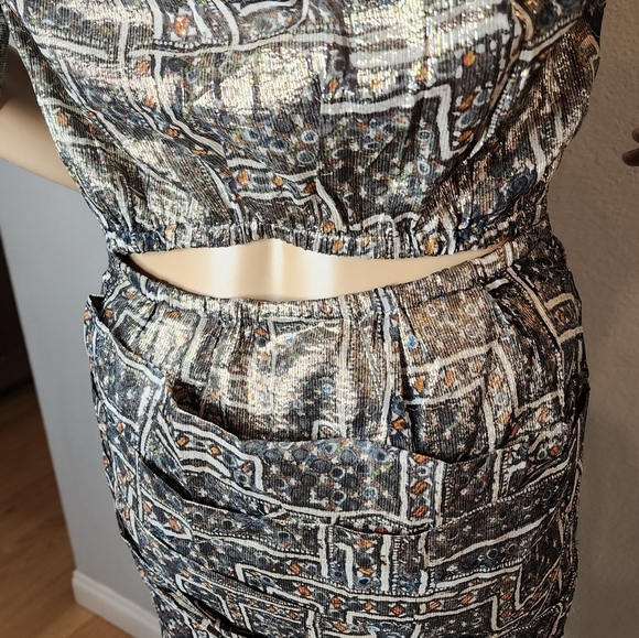 NWT Isabel Marant × H&M Silk mini dress. Cutout elastic back. Size 4. - Picture 11 of 17